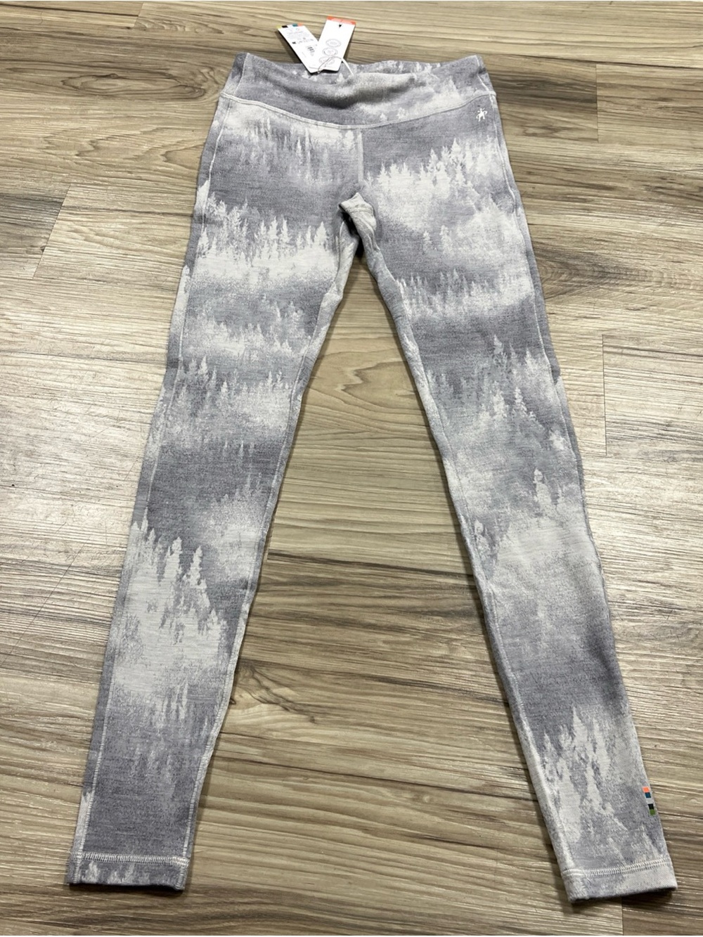 Smartwool Thermal Merino Base Layer Bottom Grey Foggy Pines Women's Small $115